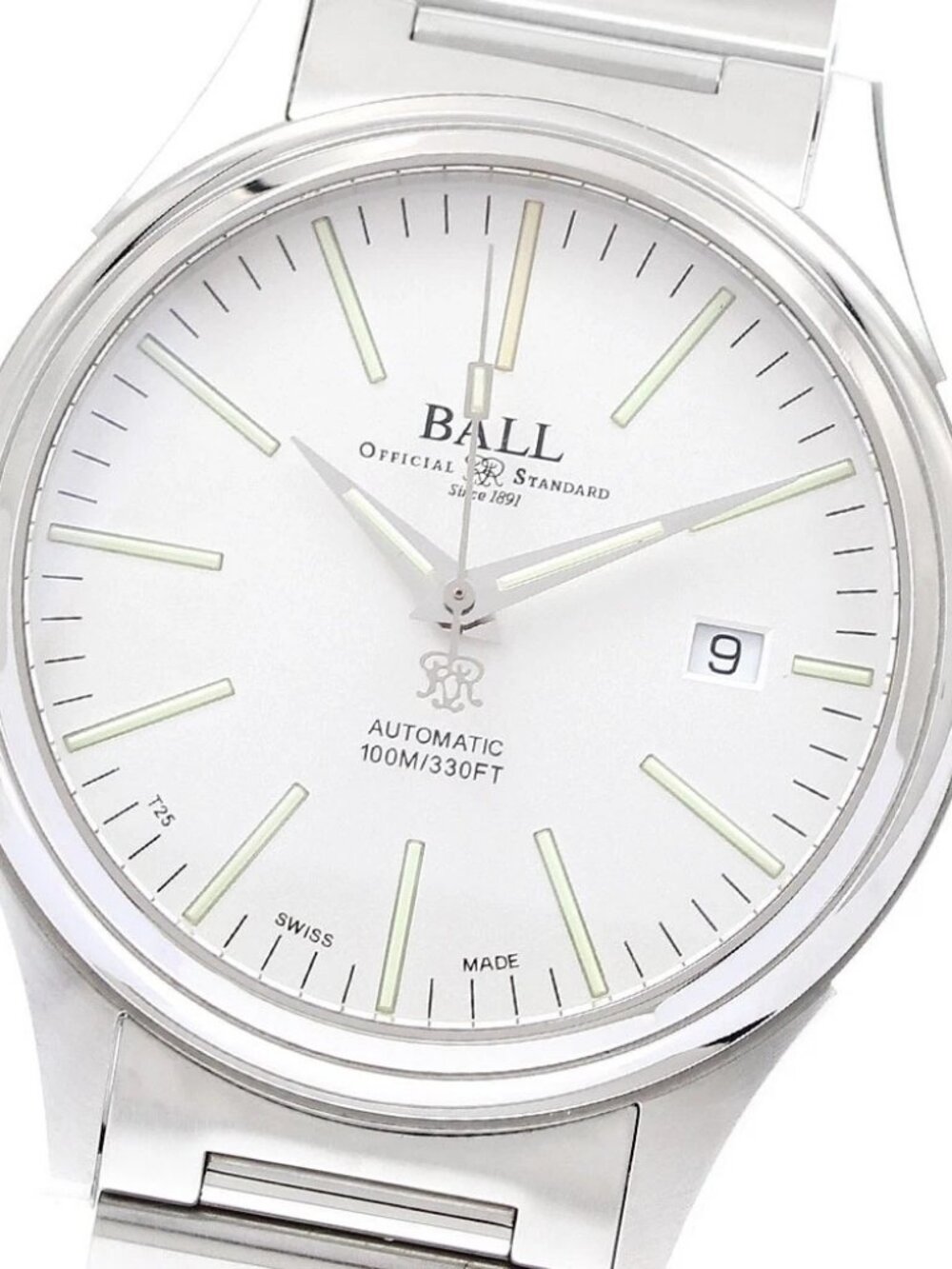 BALLWATCH Fireman NM2098C-S20J-WH Date Silver Dial Automatic Men's Watch_907055